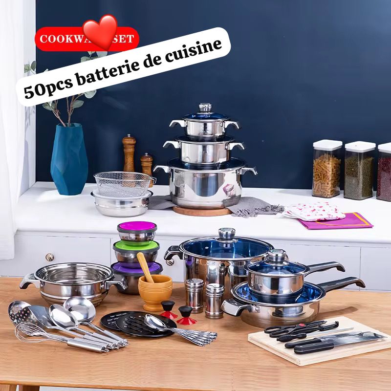 Batterie de cuisine 50Pcs
