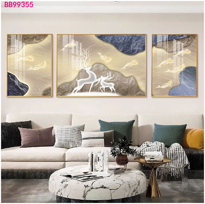 Tableau trois pièces moderne