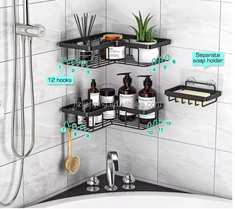 Étagère de rangement d’organisation salle de bain 5 Pièces