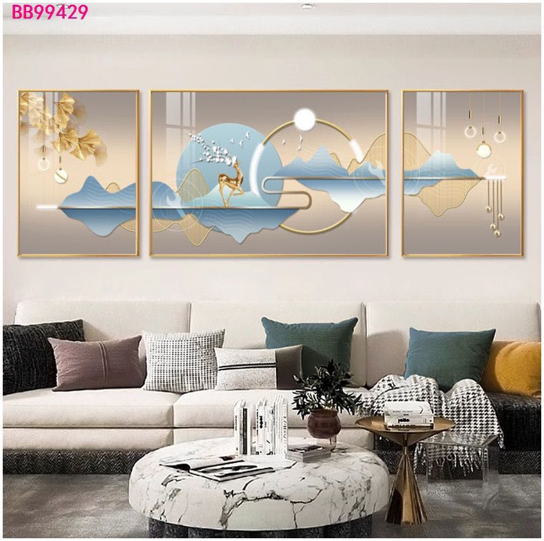 Tableau trois pièces moderne