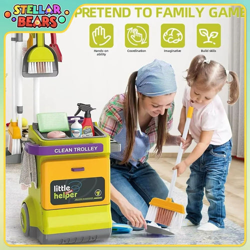 🧹 Chariot de Nettoyage Enfant – Little Helper