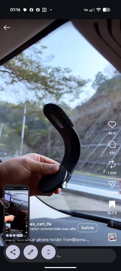 Support Téléphone Magnétique Flexible – Conduisez en toute sécurité sans jamais faire tomber votre téléphone 🚗