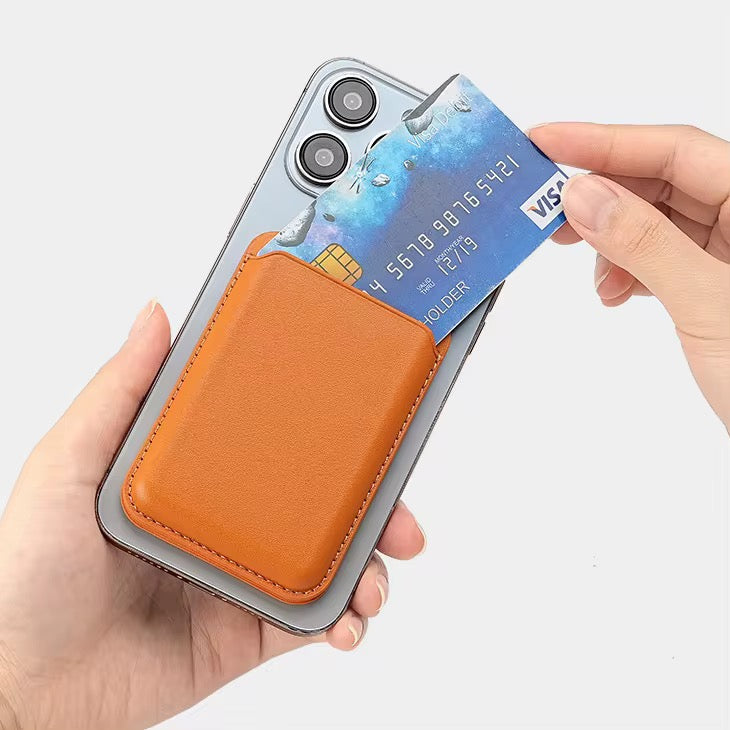 Porte-cartes magnétique en cuir  pour TÉLÉPHONE ✨⚡️