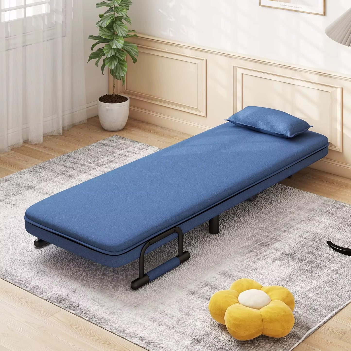 🛋️ Fauteuil Convertible 3-en-1 : Sofa • Chaise Longue • Lit Simple