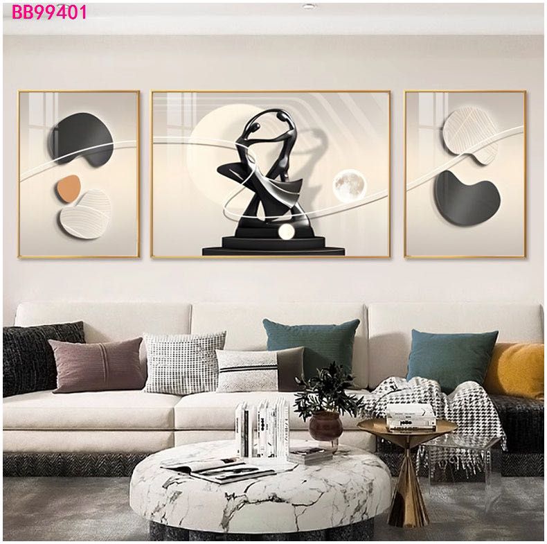 Tableau trois pièces moderne