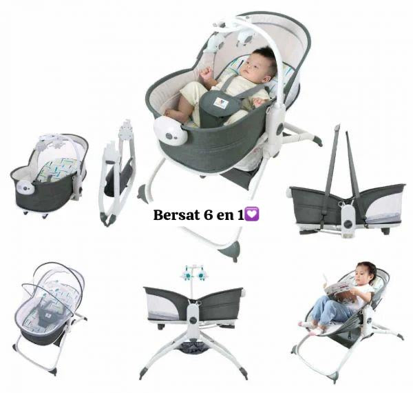 Balançoire berceau pour Bébé 6-en-1 lit à Bascule lit pour enfant