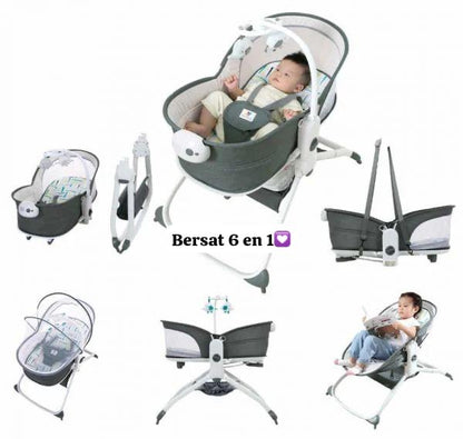 Balançoire berceau pour Bébé 6-en-1 lit à Bascule lit pour enfant