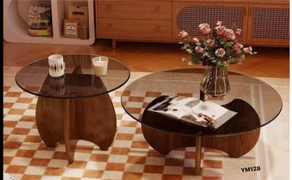 Table Basse Duo en Verre