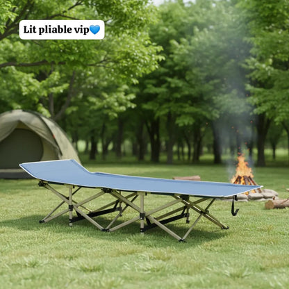 🛏️ Lit Pliable de Camping VIP pour Adulte – Confort, Gain de place & Praticité