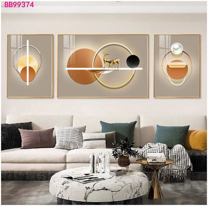 Tableau trois pièces moderne