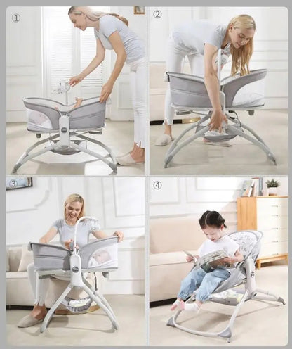 Balançoire berceau pour Bébé 6-en-1 lit à Bascule lit pour enfant