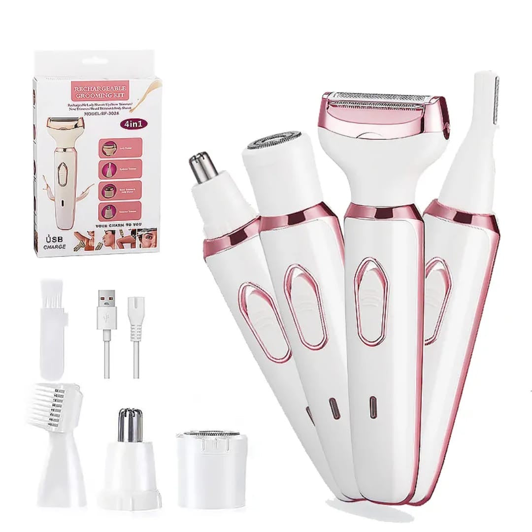✨ Kit Beauté Rechargeable 4-en-1 – Une Peau Douce, Belle et Sans Effort