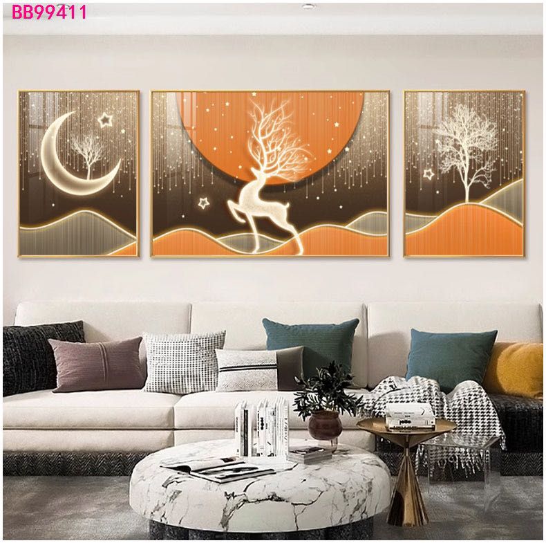 Tableau trois pièces moderne