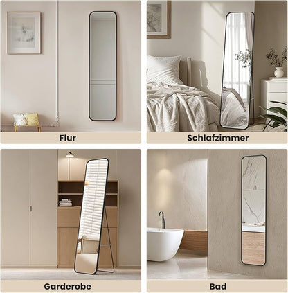 Miroir grand format, 2 en 1, miroir sur pied ou miroir mural Miroir INCASSABLE ✨