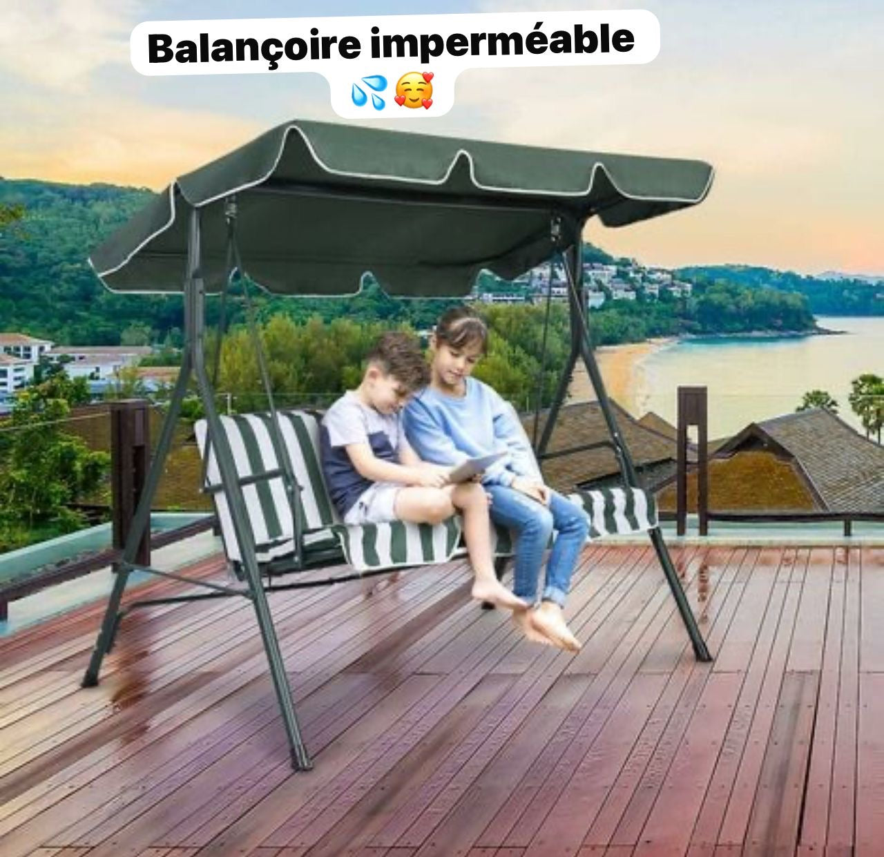 Balançoire de jardin imperméable