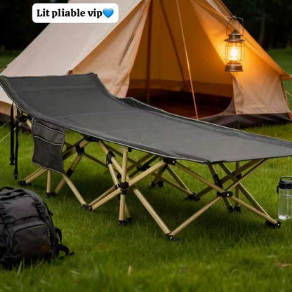 🛏️ Lit Pliable de Camping VIP pour Adulte – Confort, Gain de place & Praticité