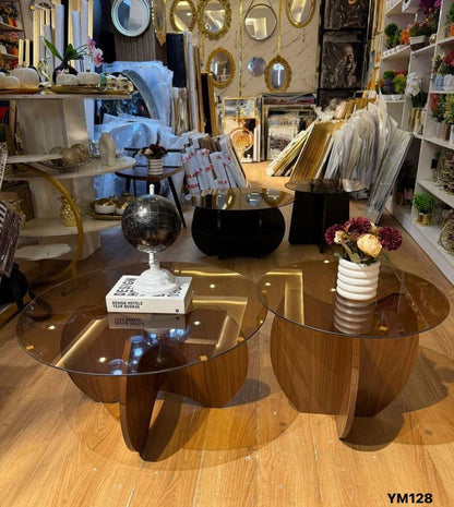 Table Basse Duo en Verre
