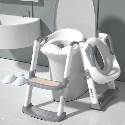 🚽 Siège Réducteur de Toilette Pliable avec Marche – L’Apprentissage de la Propreté en Toute Confiance