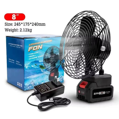 🌬️ Ventilateur Portable Rechargeable 8”