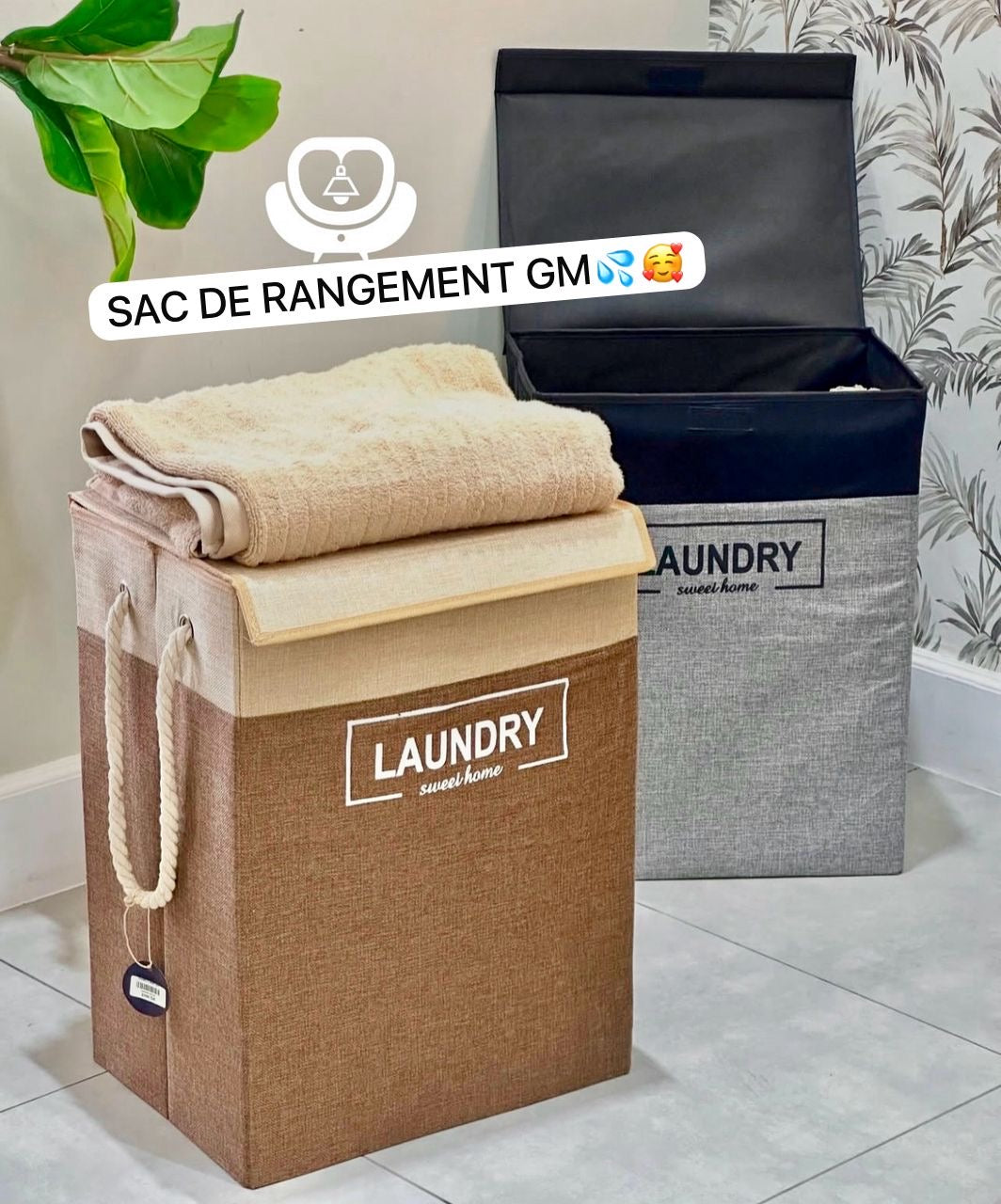 Sac de Rangement LAUNDRY Grand Modèle