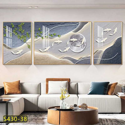 Tableau trois pièces moderne