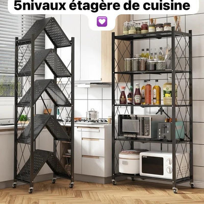 Étagère de rangement cuisine 5 niveaux