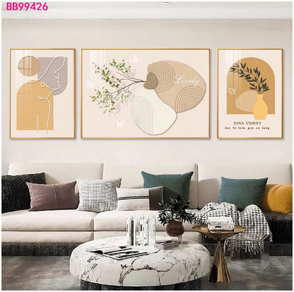 Tableau trois pièces moderne