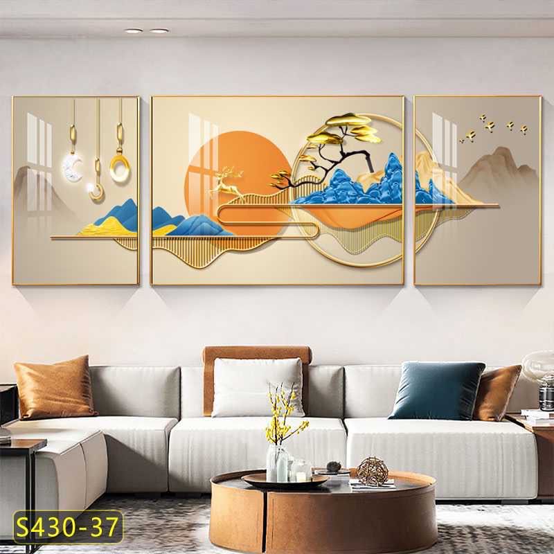 Tableau trois pièces moderne