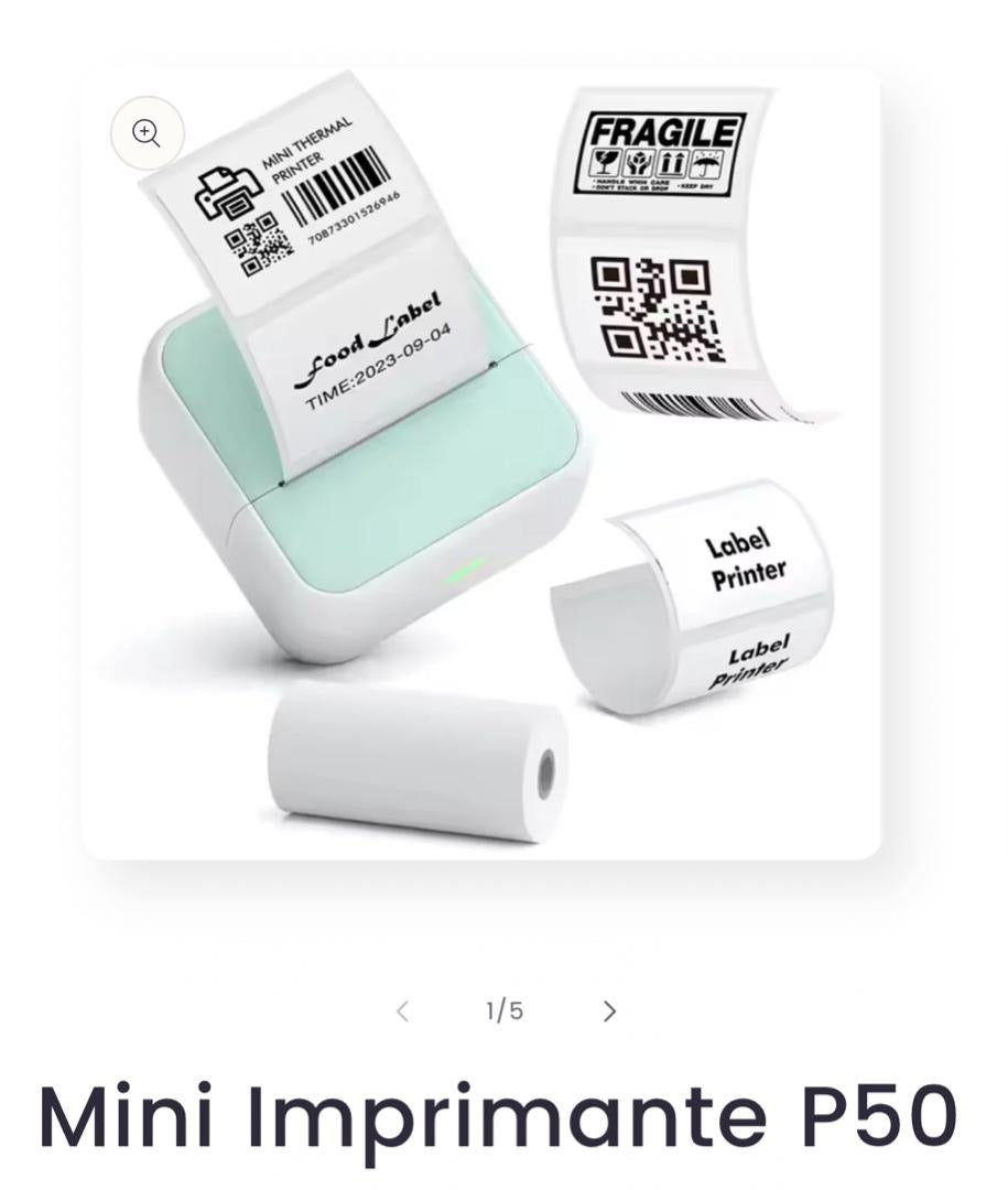 Mini imprimante thermique imprimante de poche