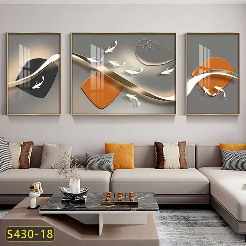 Tableau trois pièces moderne
