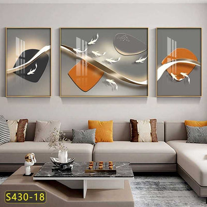 Tableau trois pièces moderne