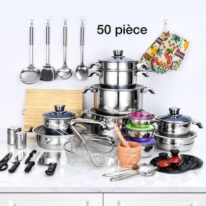 Batterie de cuisine 50Pcs