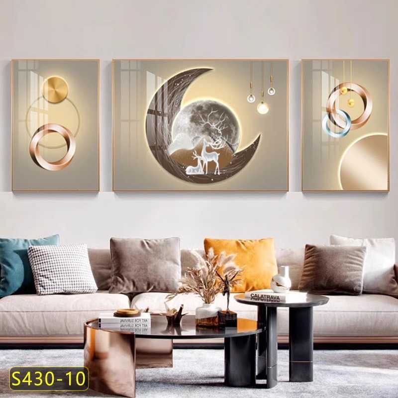 Tableau trois pièces moderne