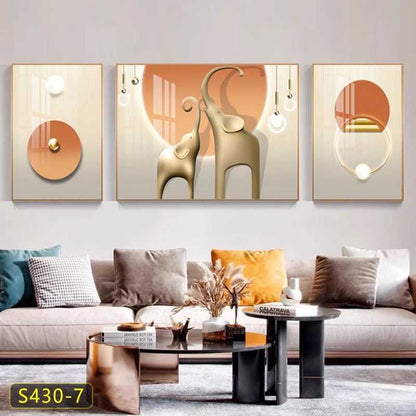 Tableau trois pièces moderne