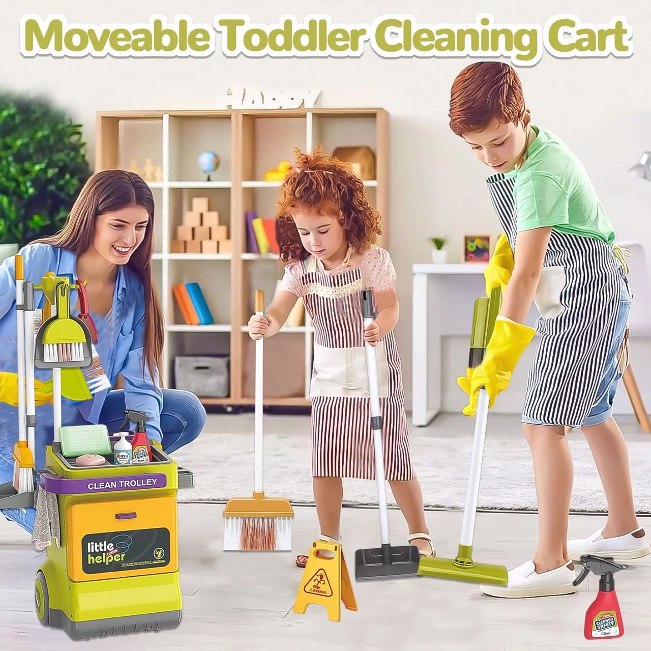 🧹 Chariot de Nettoyage Enfant – Little Helper