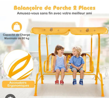 Balançoire Enfant avec Pare-soleil – Confort, Sécurité et Amusement
