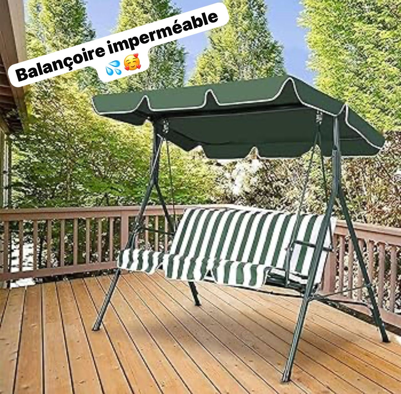 Balançoire de jardin imperméable