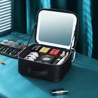 ✨ Trousse de Maquillage Professionnelle avec Miroir LED Intégré