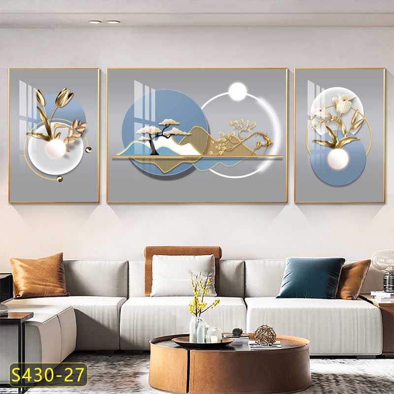 Tableau trois pièces moderne