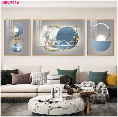 Tableau trois pièces moderne