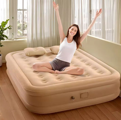 Matelas gonflable 2Places avec oreillers et pompe électrique intégré