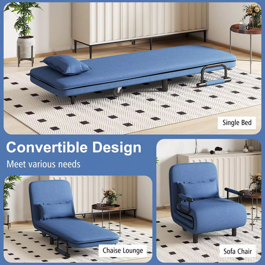 🛋️ Fauteuil Convertible 3-en-1 : Sofa • Chaise Longue • Lit Simple