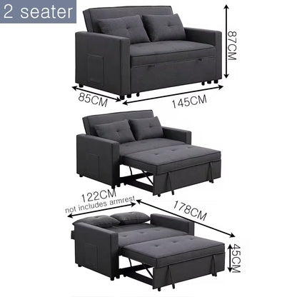 🛋️ Sofa Lit Convertible 3-en-1 Ultra Confort – Le Must-Have pour les Petits Espaces ! 🌟