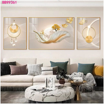 Tableau trois pièces moderne
