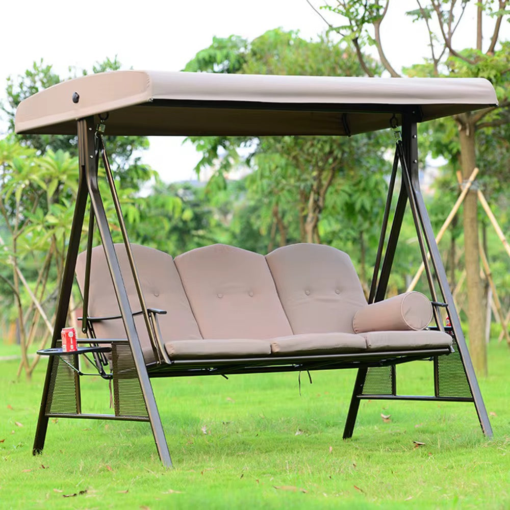 🌞 Balancelle de Jardin 3 Places avec Toit Réglable – Confort & Élégance en Plein Air ! 🌿