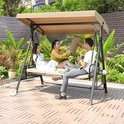 🌞 Balancelle de Jardin 3 Places avec Toit Réglable – Confort & Élégance en Plein Air ! 🌿