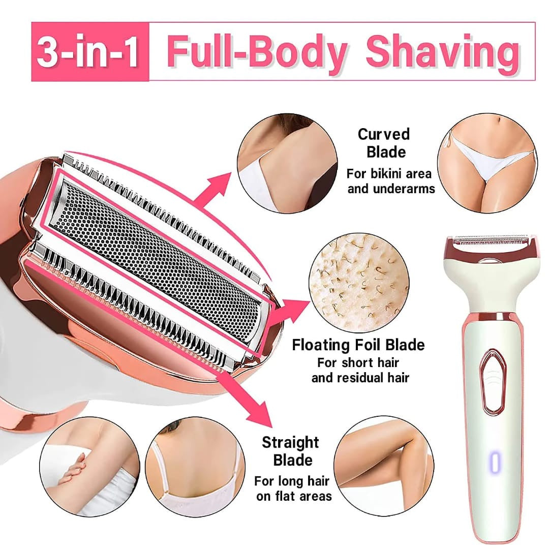 ✨ Kit Beauté Rechargeable 4-en-1 – Une Peau Douce, Belle et Sans Effort