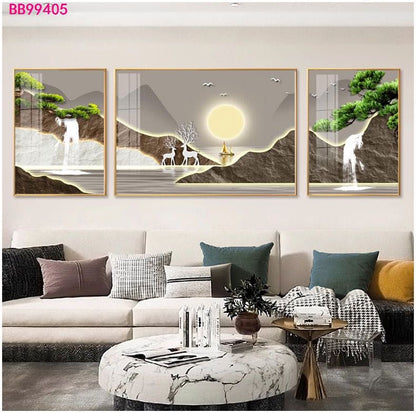 Tableau trois pièces moderne