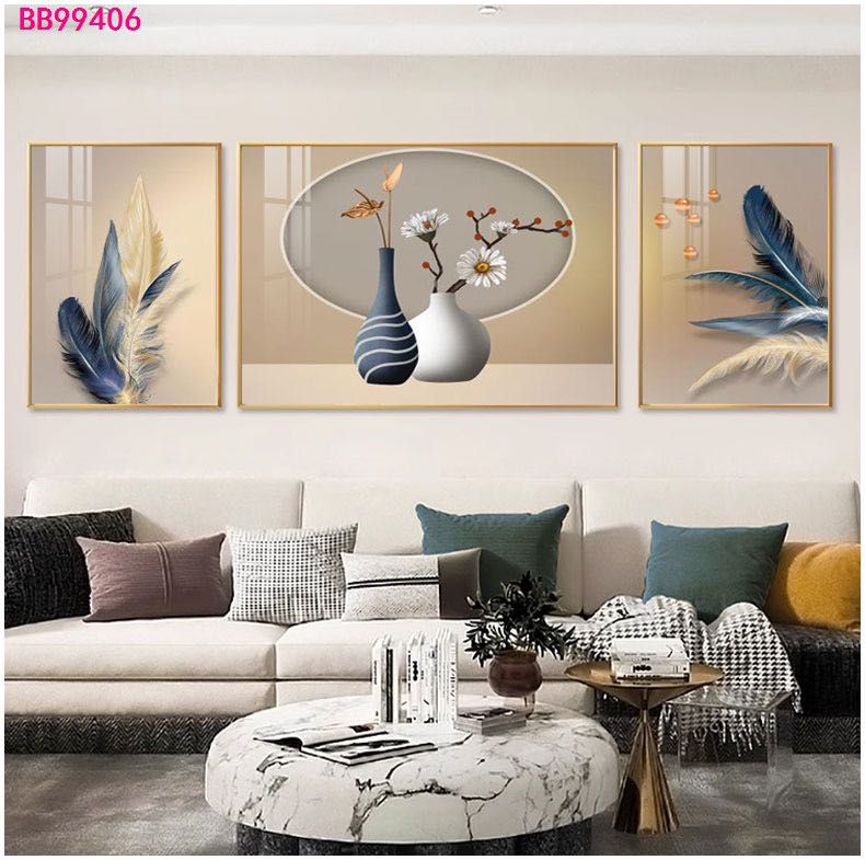 Tableau trois pièces moderne