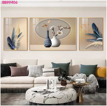 Tableau trois pièces moderne